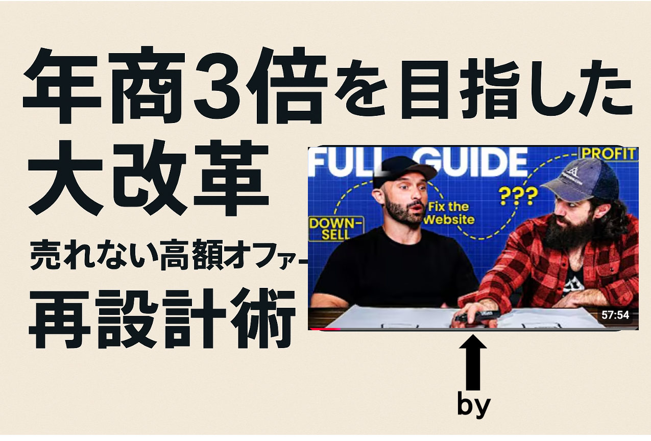 年商3倍を目指した大改革